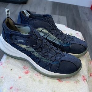 Jambu Navy and Gray Women's Athletic Sandals